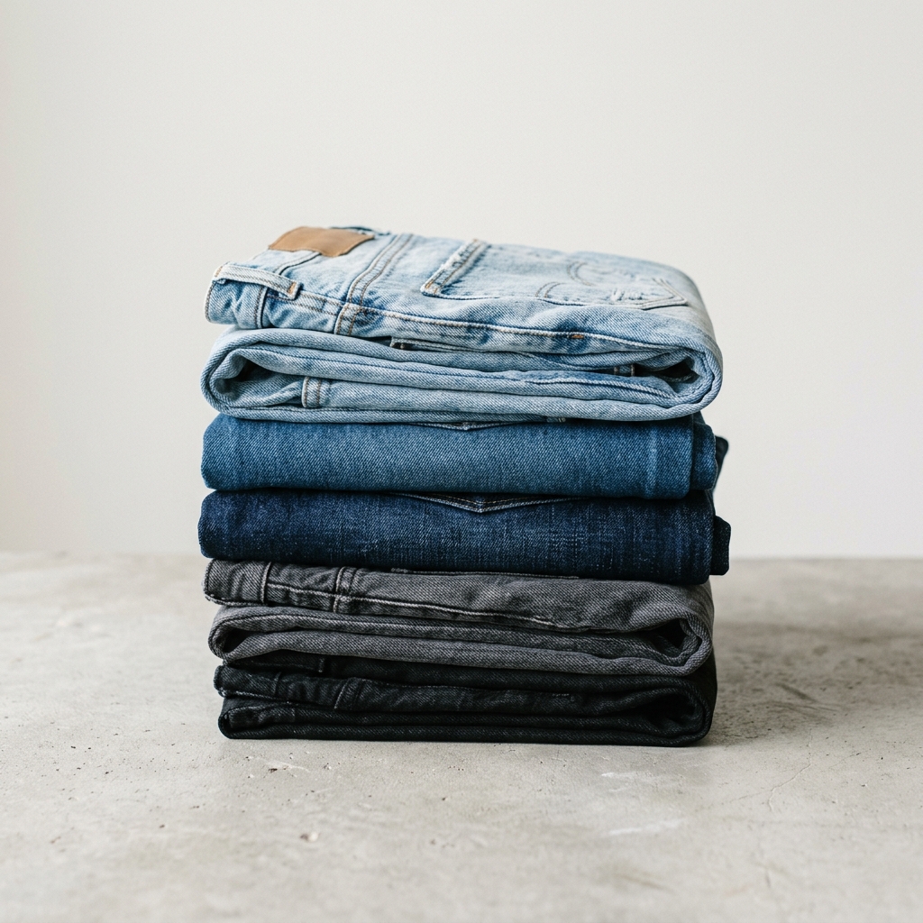 Folded Denim and Jeans