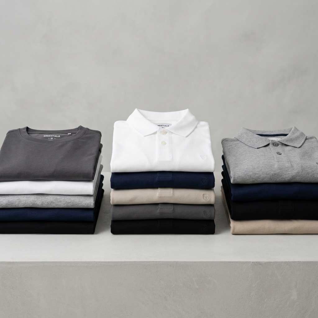 Folded T-Shirts and Polo Shirts